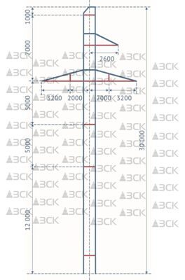 Промежуточная опора П110-7